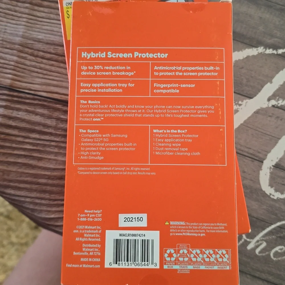 Onn brand screen protectors for Samsung galaxy S22 5g
